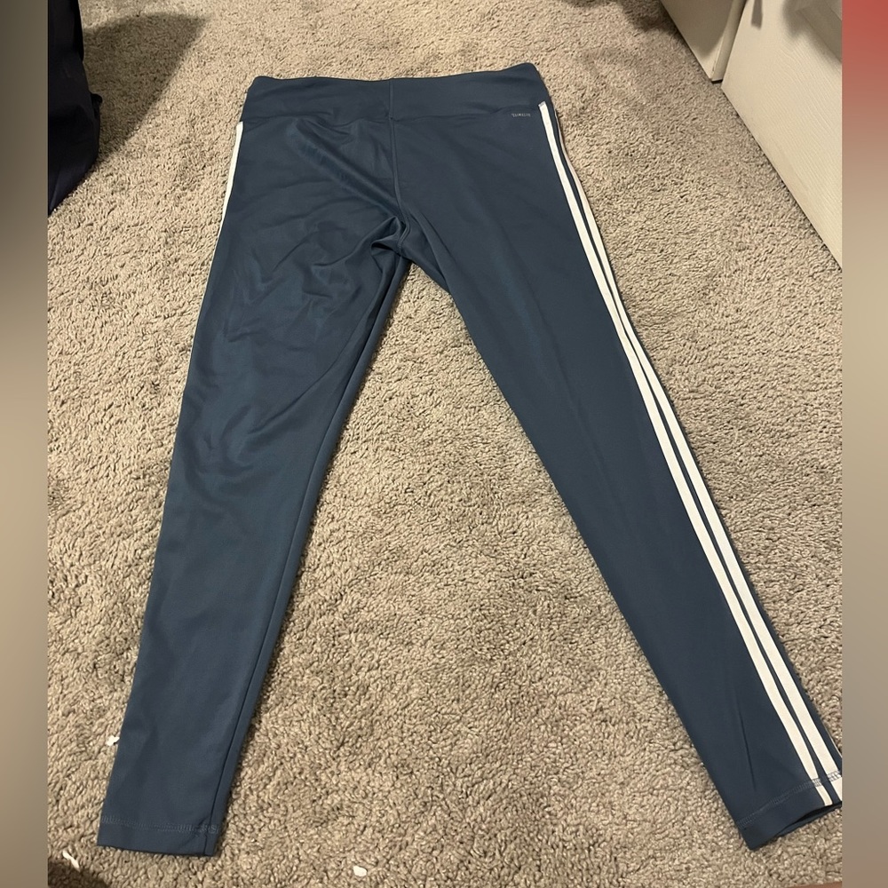 Climalite Adidas blue grey legging